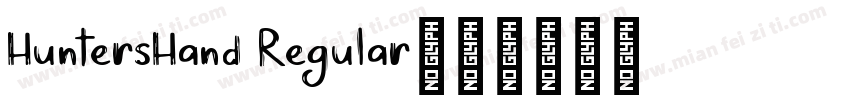 HuntersHand Regular字体转换